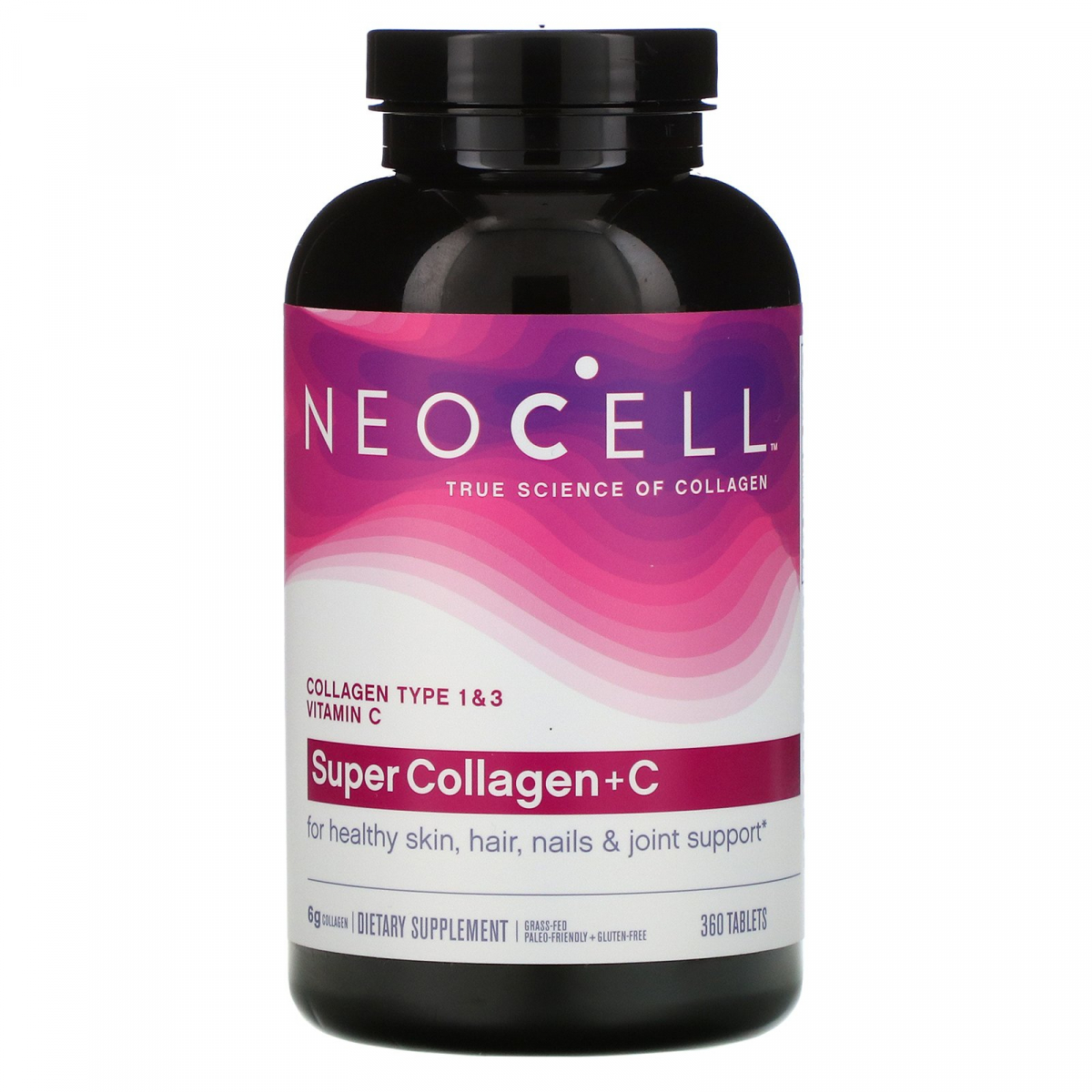 

Коллаген + витамин C тип 1 и 3 Neocell (Super Collagen Health Vitamin C) 6000 мг 360 таблеток