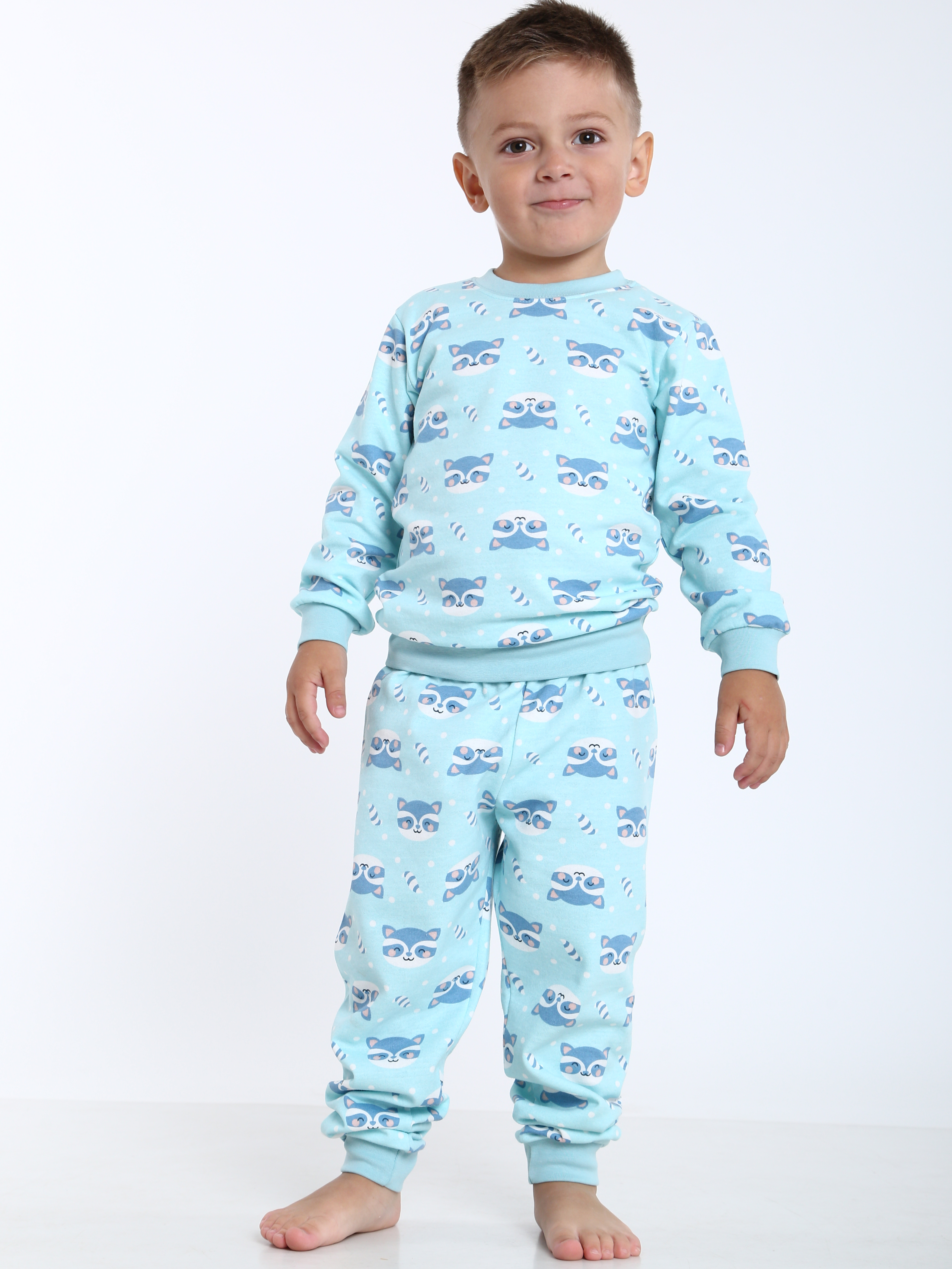 

Пижама (футболка с длинными рукавами + штаны) КЕНА 207843-Н05-02 134 см Голубая (2052078432342)