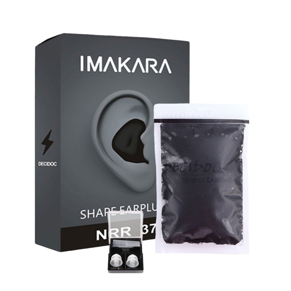 

Беруши силиконовые 60 ш. + многоразовые Imakara Decidoc Black (12281)