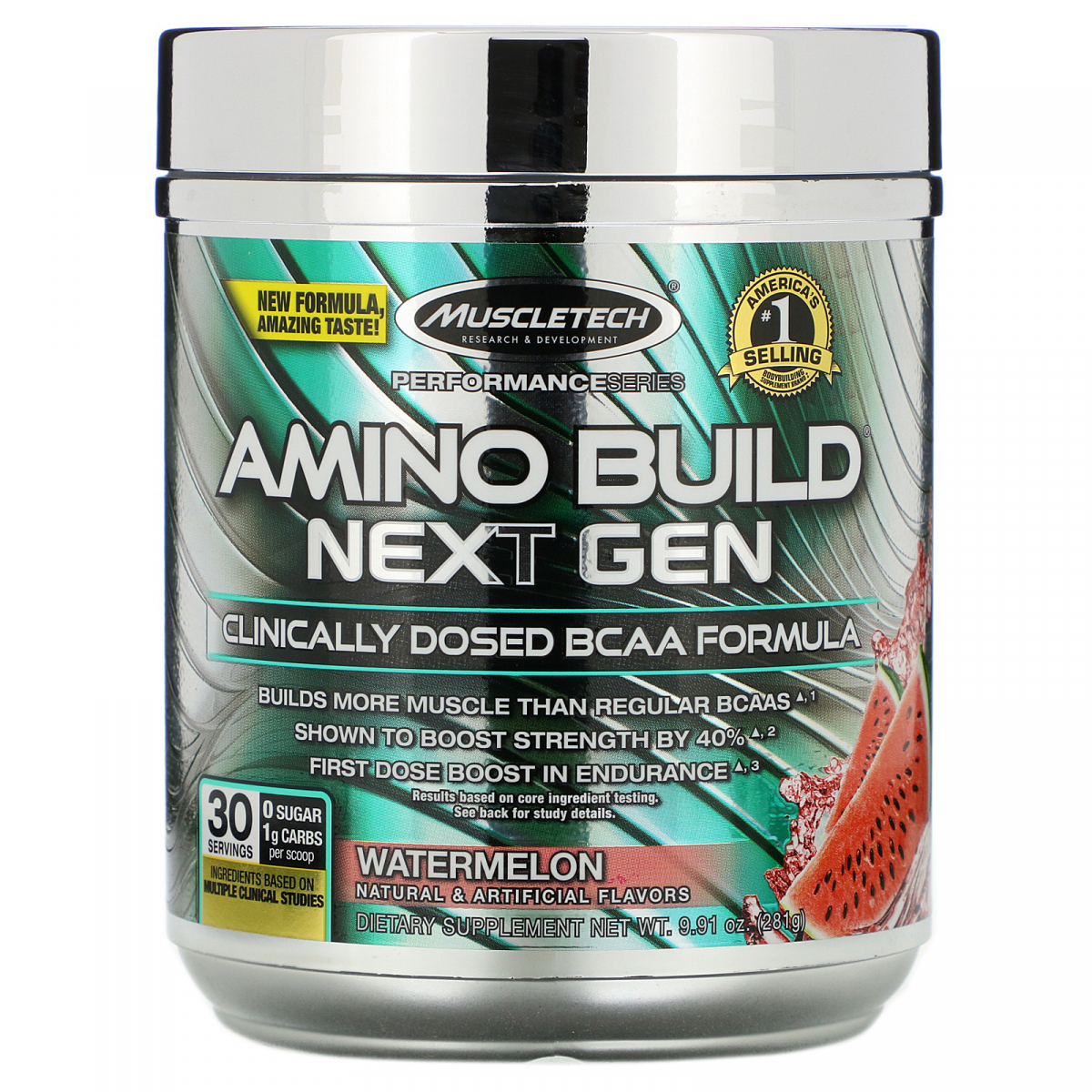 

Аминокислоты комплекс со вкусом арбуза Muscletech (Amino Build Next Gen) 281 г