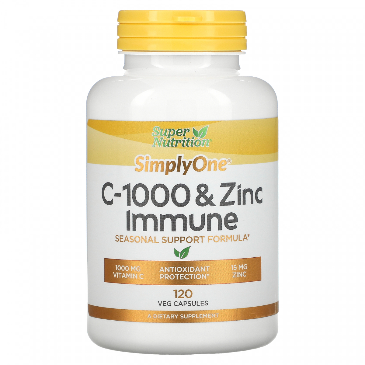 

Витамин C и цинк для иммунитета Super Nutrition (C-1000 & Zinc Immune) 120 вегетарианских капсул