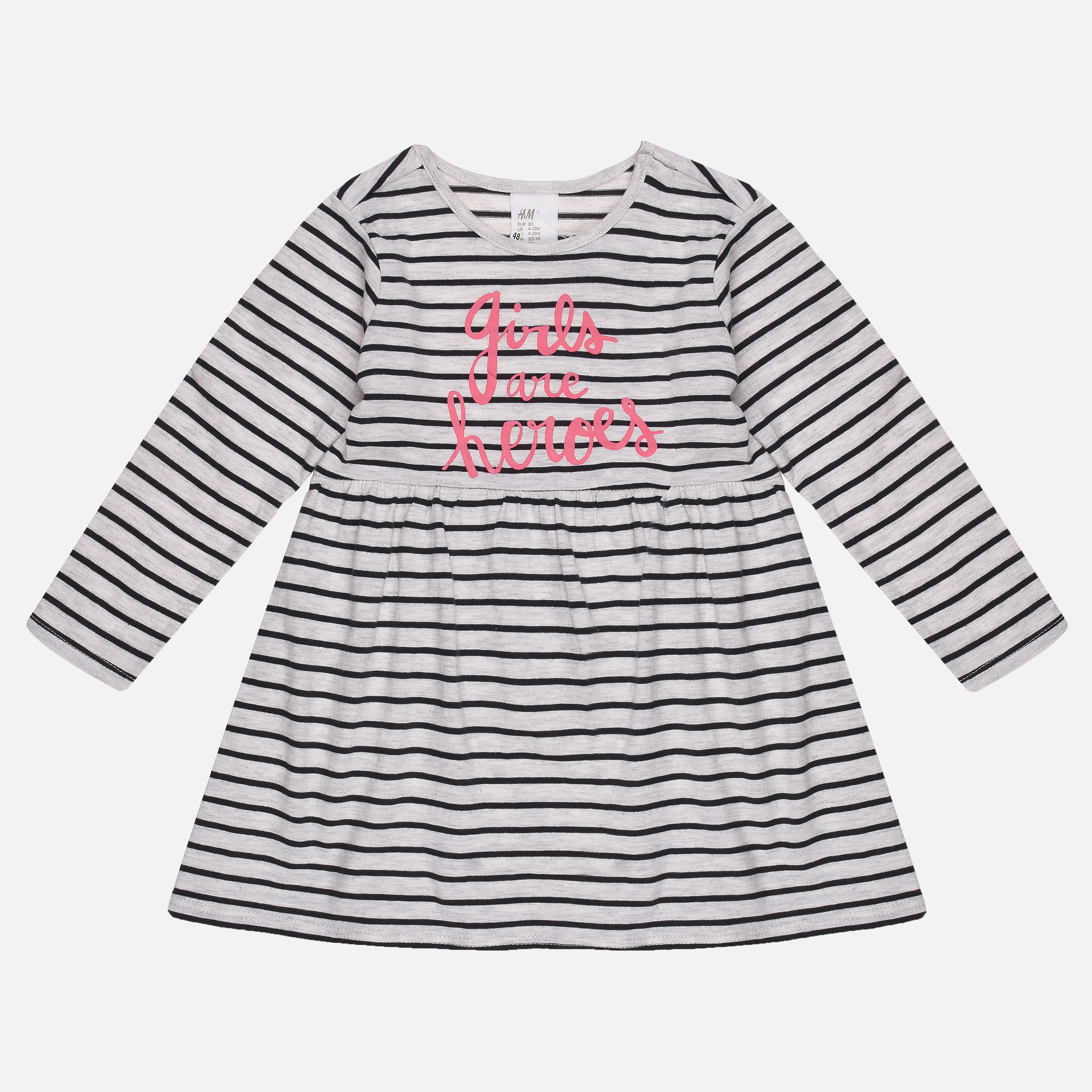 

Платье с длинными рукавами H&M 5hm03200539 80 см Серое
