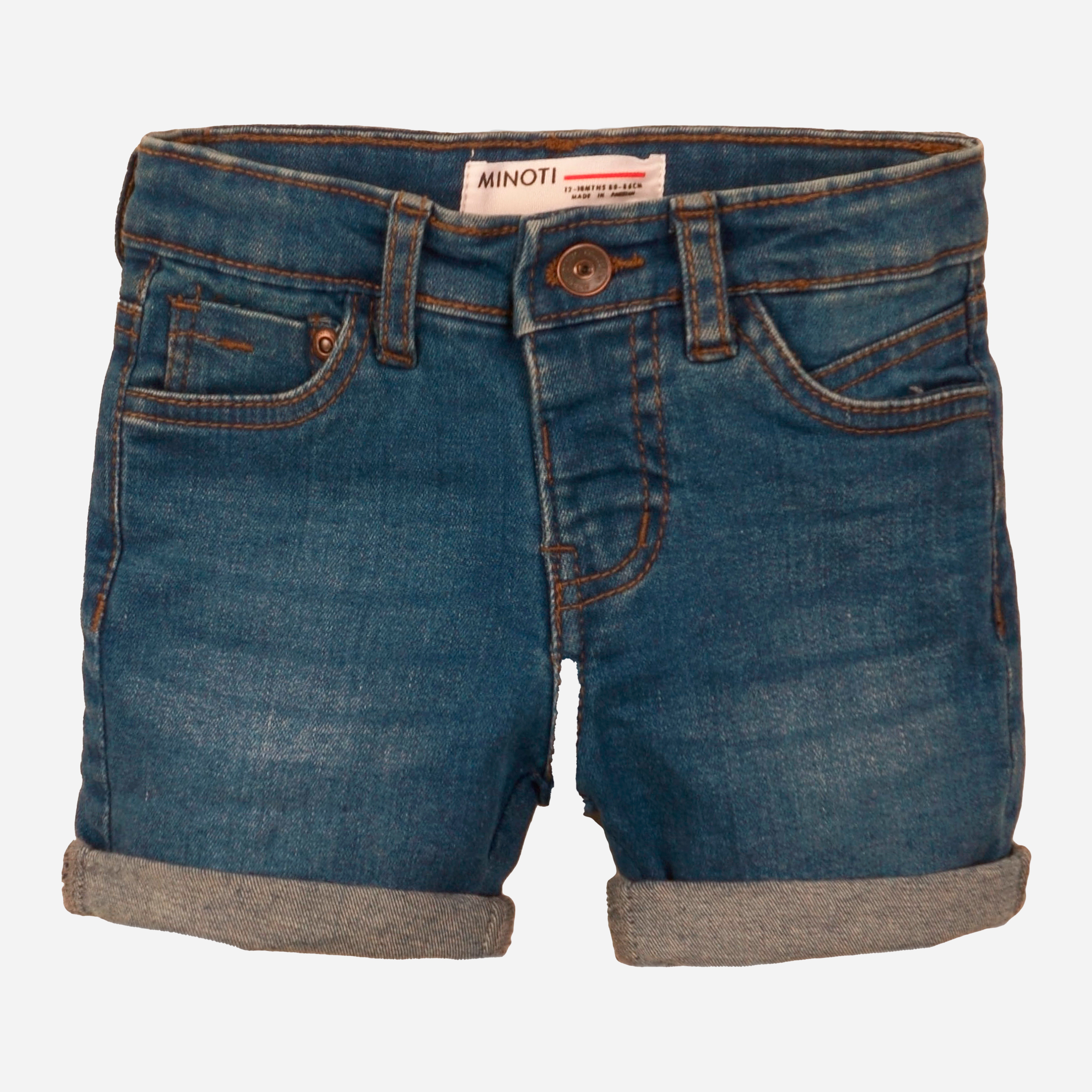 

Шорты джинсовые Minoti 1Dshort 5 13361 74-80 см Синие