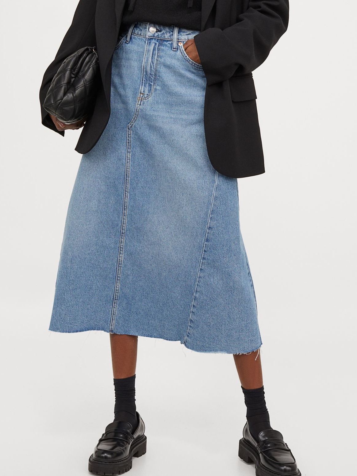 

Джинсовая юбка H&M 2705-8233591 34 Голубая