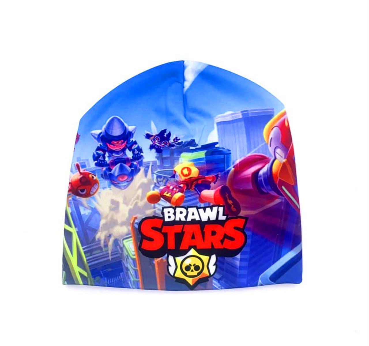 

Детская трикотажная шапка Бравл Старс, 52-56, демисезонная шапочка Brawl Stars