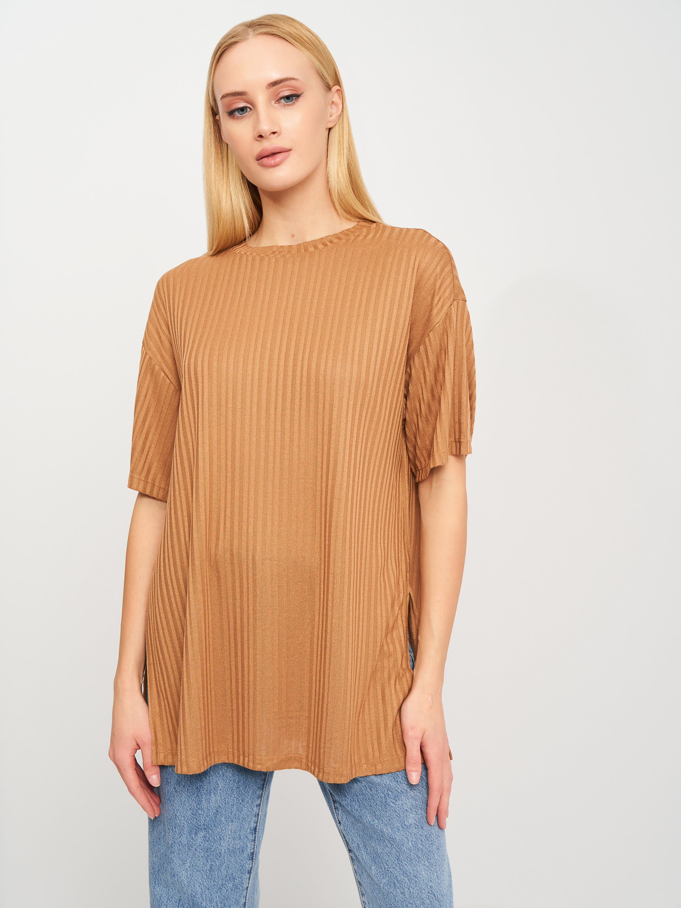 

Футболка H&M 9495293bar  Коричневая, Футболка H&M 9495293bar S Коричневая