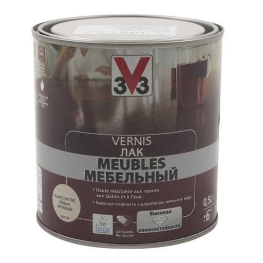 

Лак для мебели V33 Белый 0,5 л (11330816)