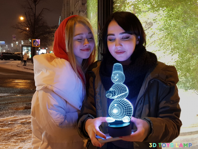 

Детский ночник - светильник "Снеговик 2" 3DTOYSLAMP