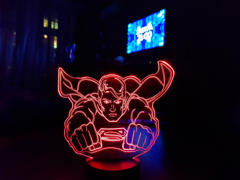 

Детский ночник - светильник "Супермен" 3DTOYSLAMP