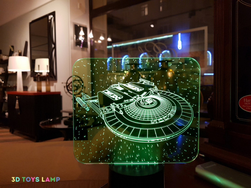

Детский ночник - светильник "Космический корабль" 3DTOYSLAMP