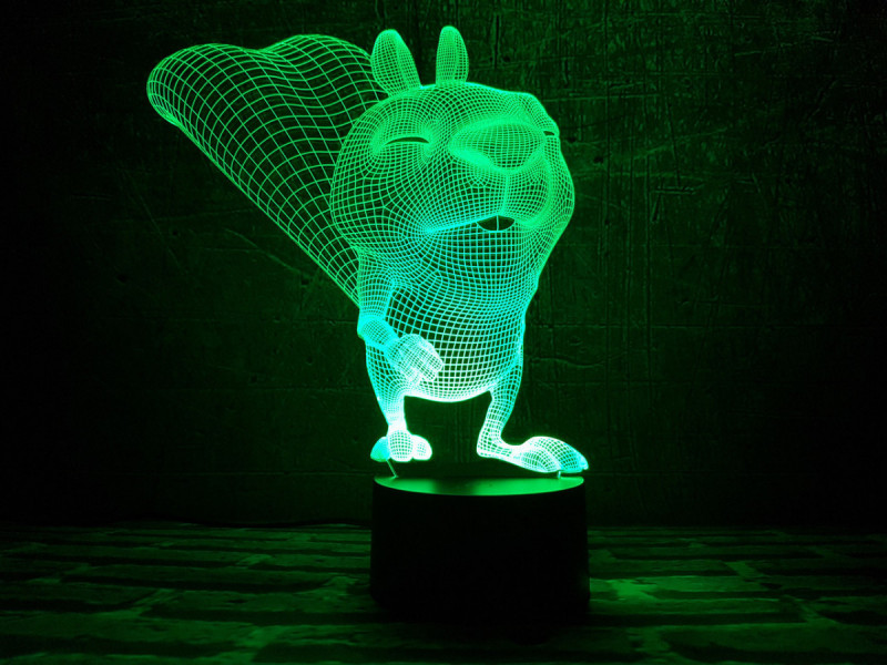 

Детский ночник - светильник "Бельчонок" 3DTOYSLAMP