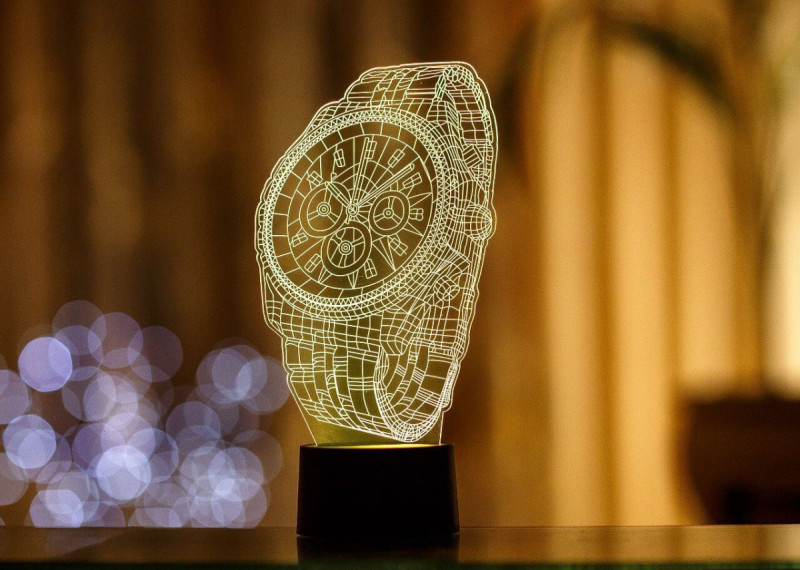 

Сменная пластина для 3D светильников "Часы" 3DTOYSLAMP