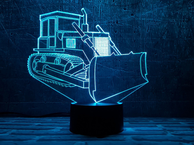 

Сменная пластина для 3D светильников "Бульдозер" 3DTOYSLAMP