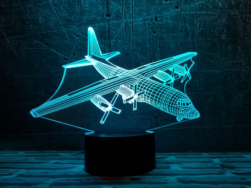 

Детский ночник - светильник "Самолет 4" 3DTOYSLAMP