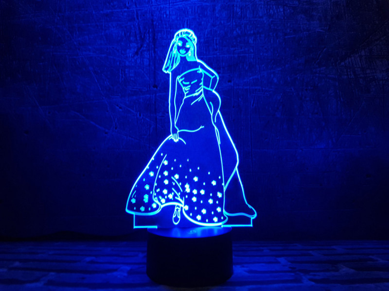 

Детский ночник для девочки "Золушка" 3DTOYSLAMP