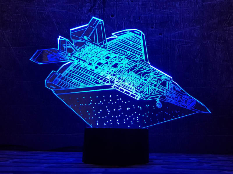 

3D светильник ночник "Самолет 6" 3DTOYSLAMP