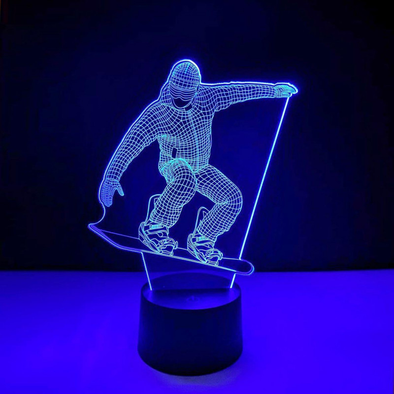 

3D ночник "Сноубордист" 3DTOYSLAMP