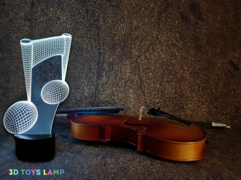 

3d светильник "Нота" 3DTOYSLAMP