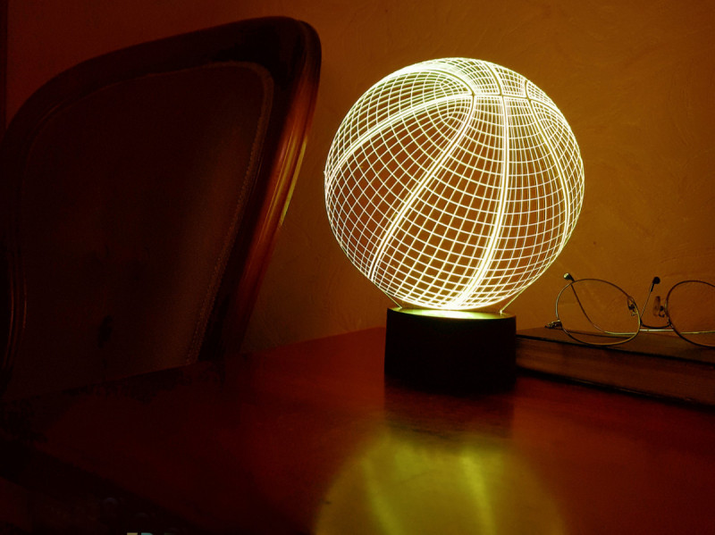 

3d светильник "Баскетбольный мяч" 3DTOYSLAMP