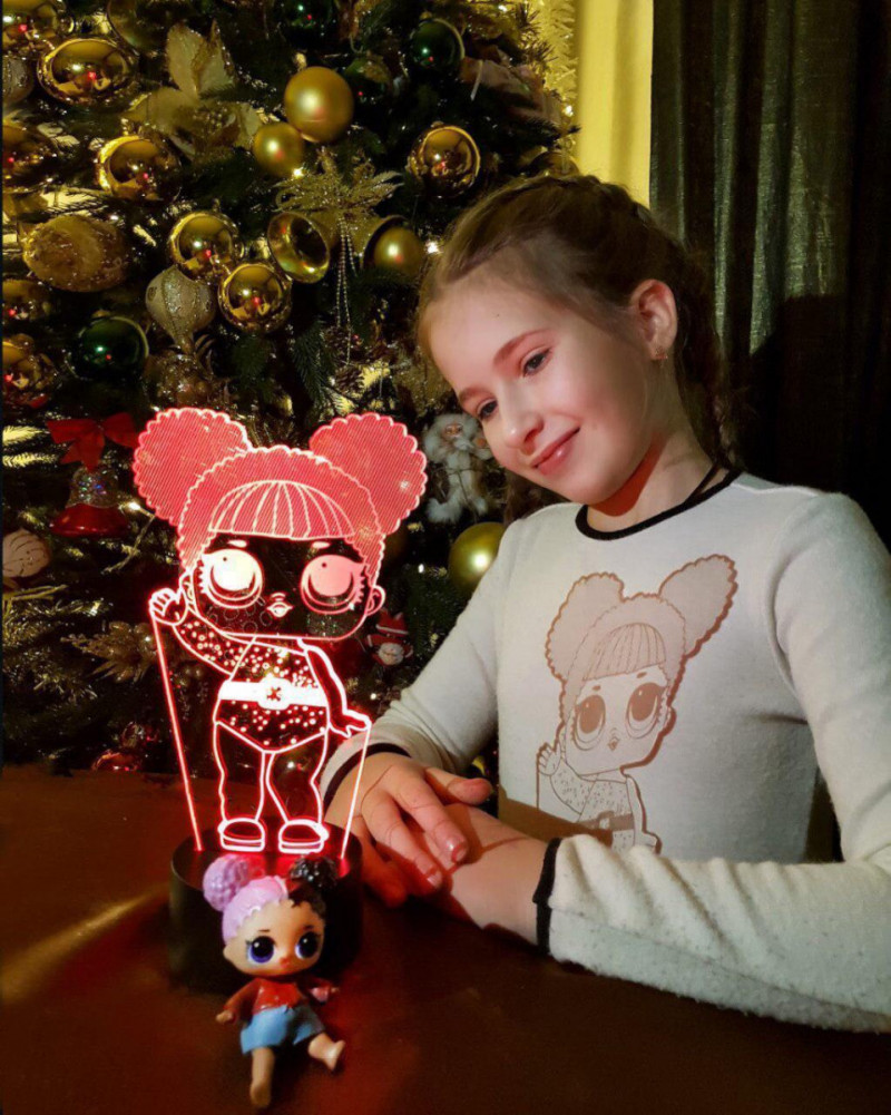 

Детский ночник -светильник «LOL 2» 3DTOYSLAMP