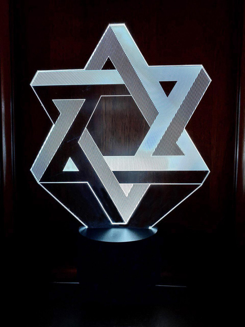 

3D светильник 3DTOYSLAMP Звезда Давида