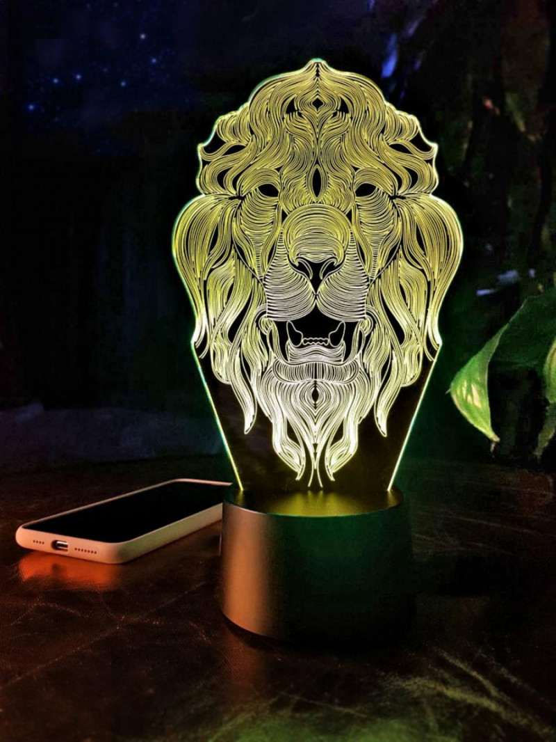 

Детский 3D светильник 3DTOYSLAMP Лев 2