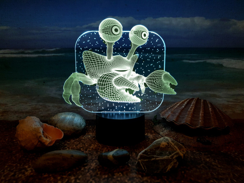 

3D светильник "Краб" 3DTOYSLAMP