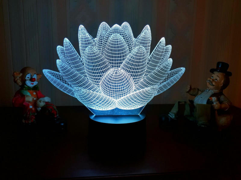 

Детский ночник - светильник "Лотос" 3DTOYSLAMP