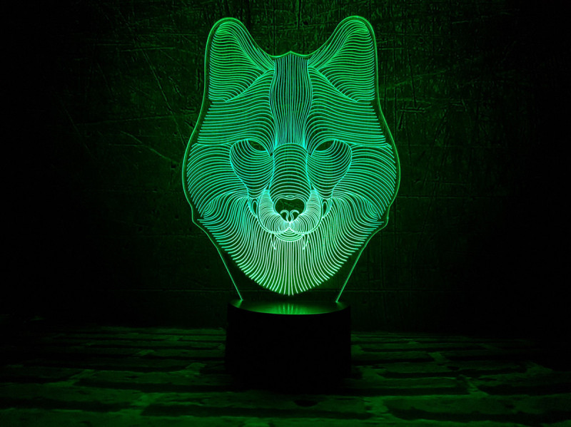 

Детский ночник - светильник "Волк" 3DTOYSLAMP