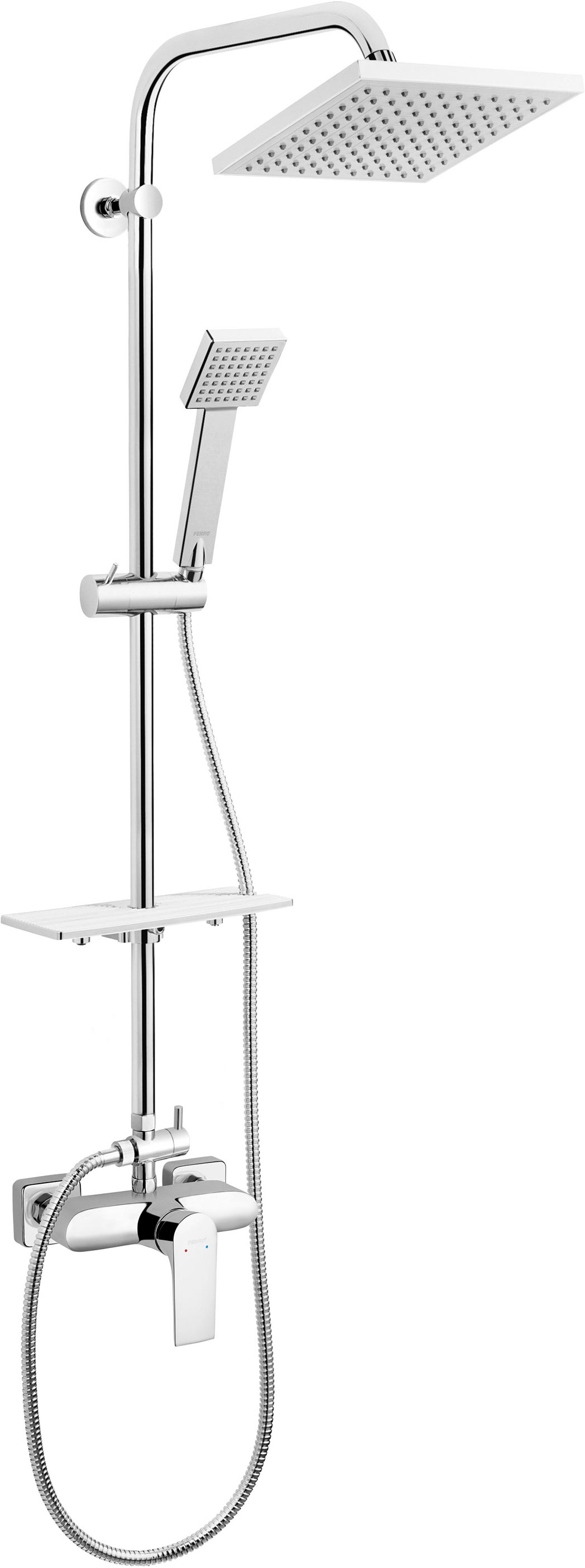 

Душевой гарнитур FERRO Algeo Square NP74-BAQ7U