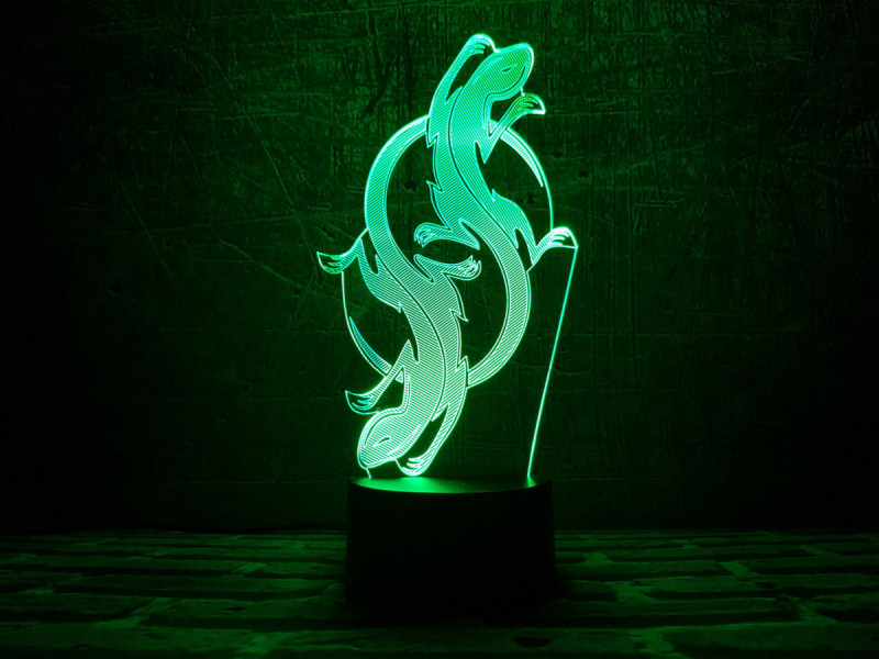 

Детский ночник - светильник ночник "Саламандра" 3DTOYSLAMP