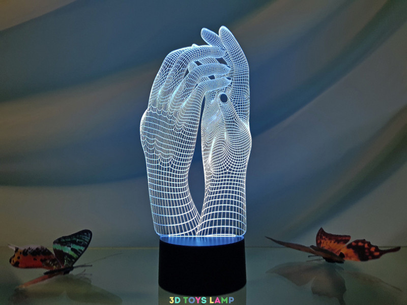

3d светильник "Маникюр" 3DTOYSLAMP