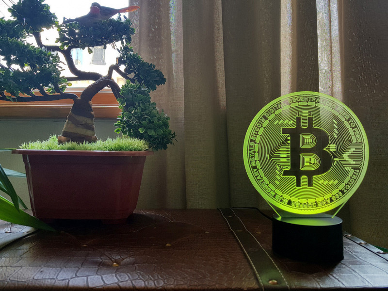 

3D светильник "Bitcoin" 3DTOYSLAMP