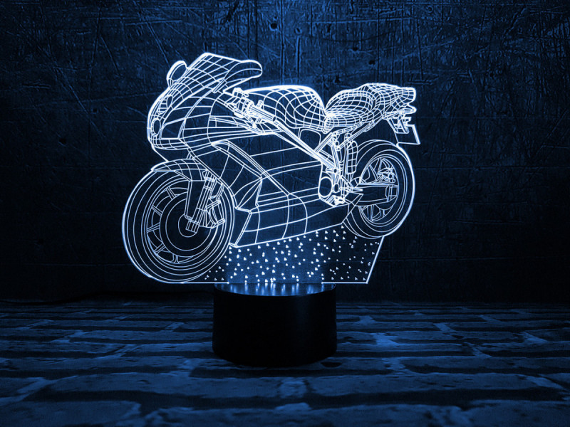 

Детский ночник "Мотоцикл 2" 3DTOYSLAMP