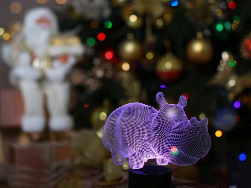 

Детский ночник "Бегемот" 3DTOYSLAMP