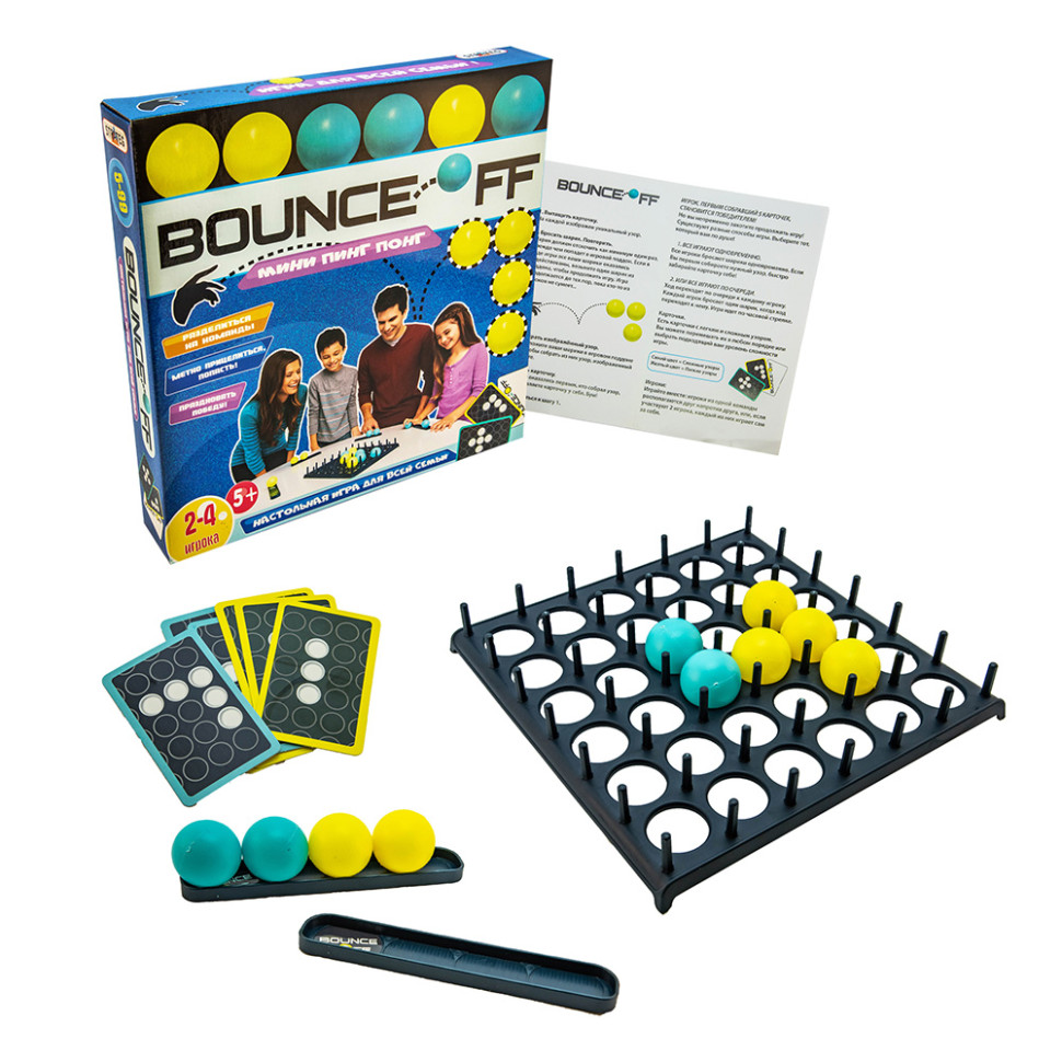 

Настольная игра "Bounce Off" (Мини пинг понг) Strateg 37745(126) рус