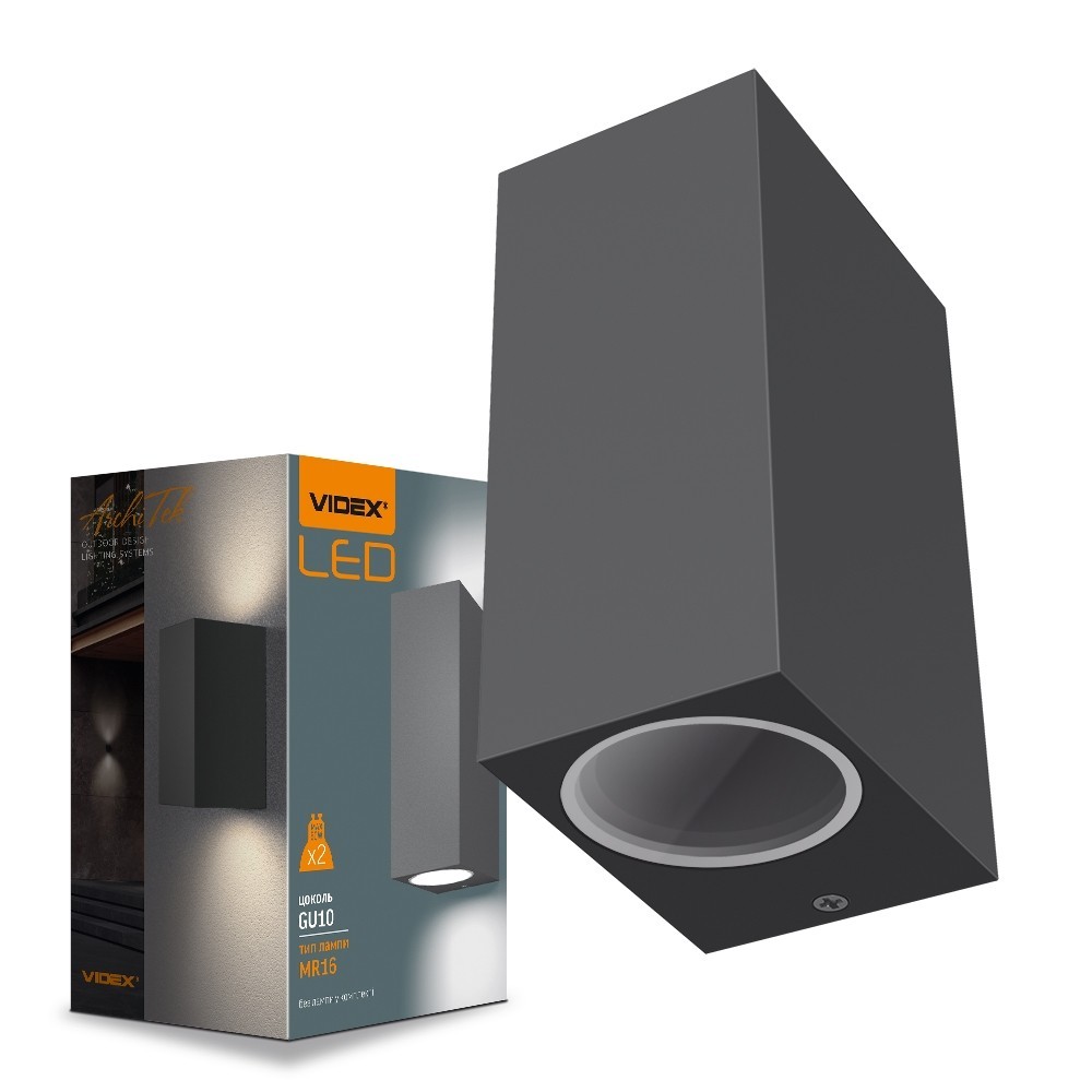 

LED Светильник архитектурный AR012 IP54 VIDEX GU10x2
