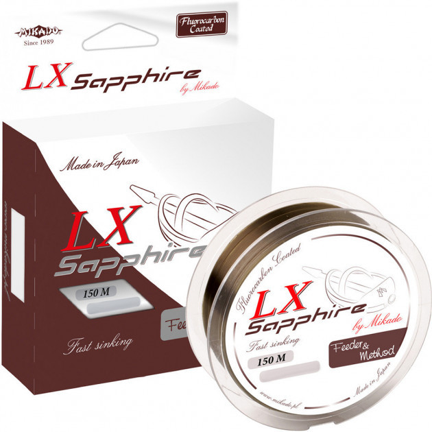 

Леска Mikado Lx Sapphire Feeder & Method 150 м 0.24 мм 7.55 кг Бронзовая