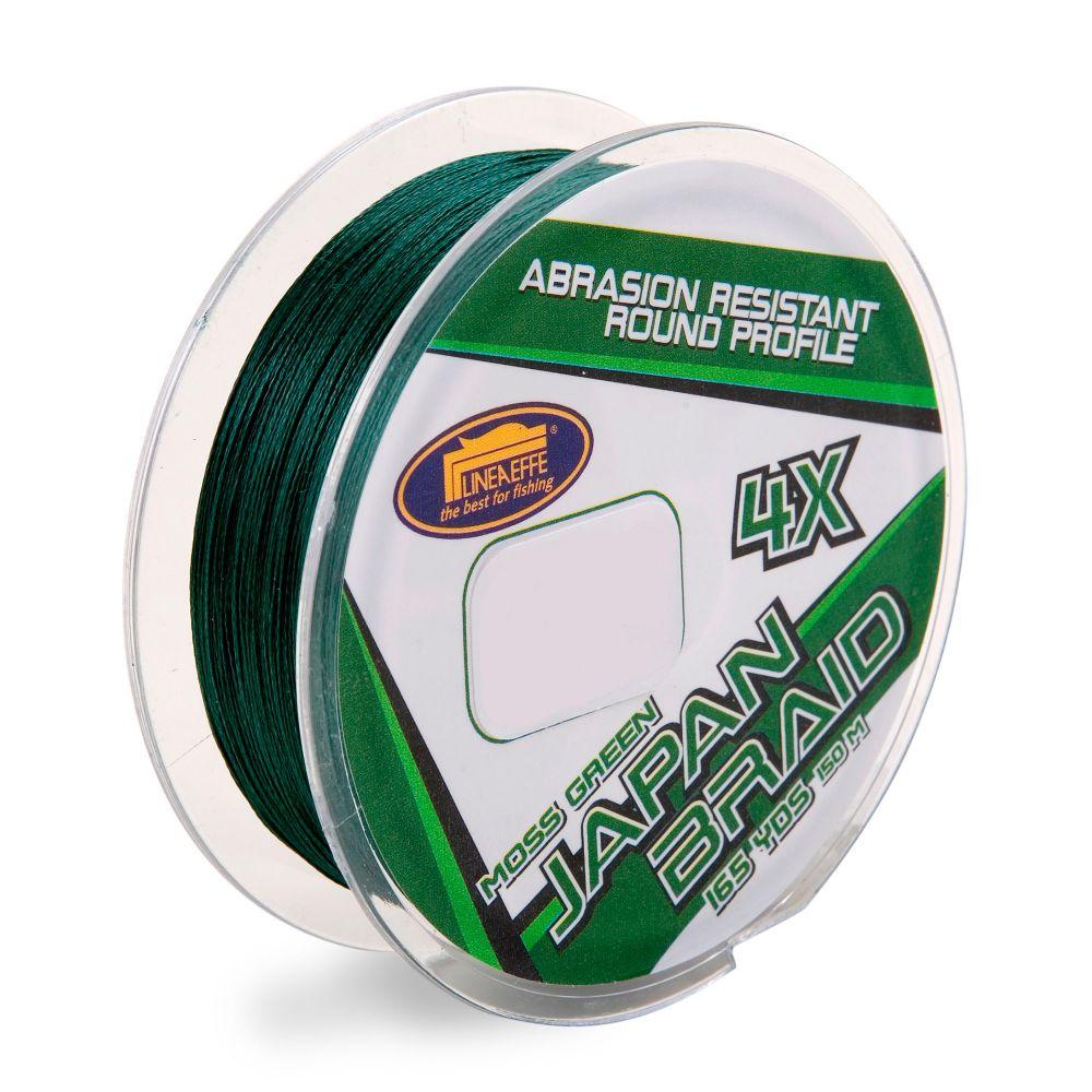 

Шнур Lineaeffe Japan Braid 4X PE Moss Green 150 м 0.16 мм 8.2 кг Темно-зеленый