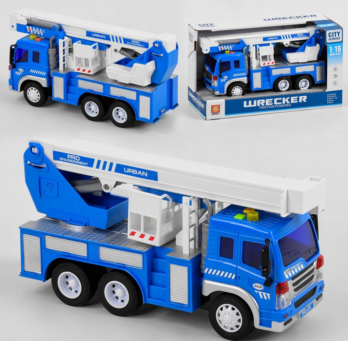 

Игрушечная техника, автокран Star Toys Factor Co (WY 330 C) Синий