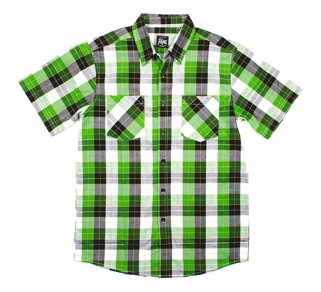 

Рубашка REVOL / Green/Black/White SU14, Рубашка REVOL S/S Green/Black/White SU14 (S)