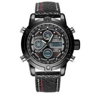 

Мужские наручные часы AMST 3022 All Black Fluted Wristband