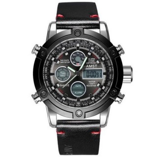 

Мужские наручные часы AMST 3022P Silver-Black Smooth Wristband