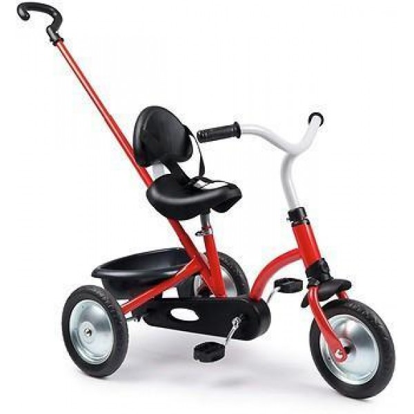 

Детский велосипед Smoby Toys Зуки металлический с багажником красный