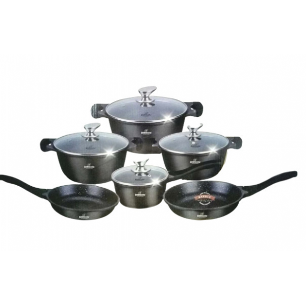 

Набор посуды 11 предметов Bohmann BH-60-11-black