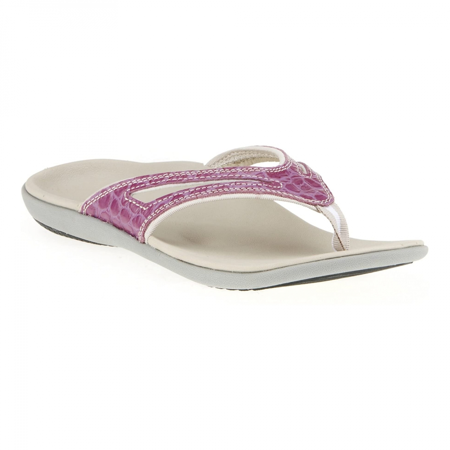 

Женские ортопедические вьетнамки Spenco Yumi Quartet Croco/Purple, 37.5 размер