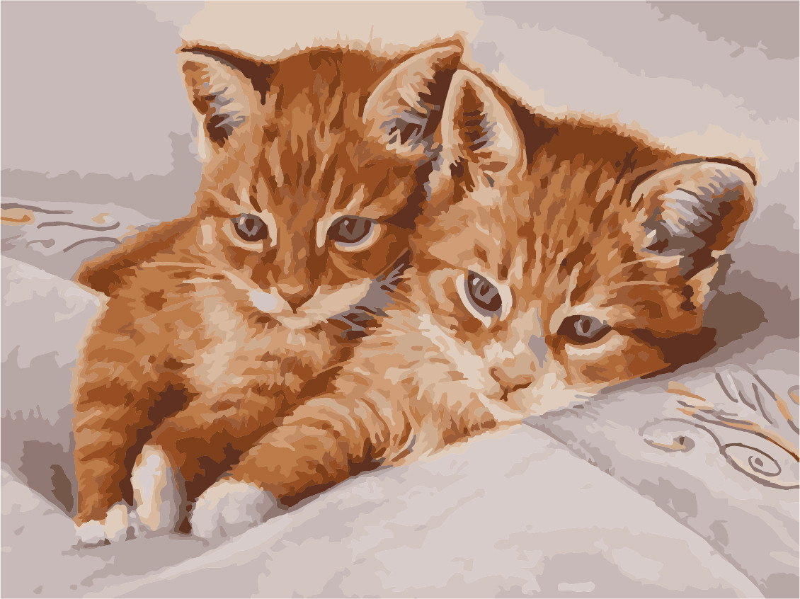 

Картина за номерами "Руді коти" ArtStory 40х30 см Разноцветный 000169447