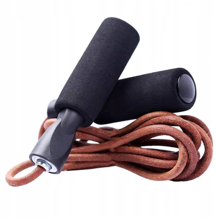 

Скакалка кожаная Springos Brown (FA0032)