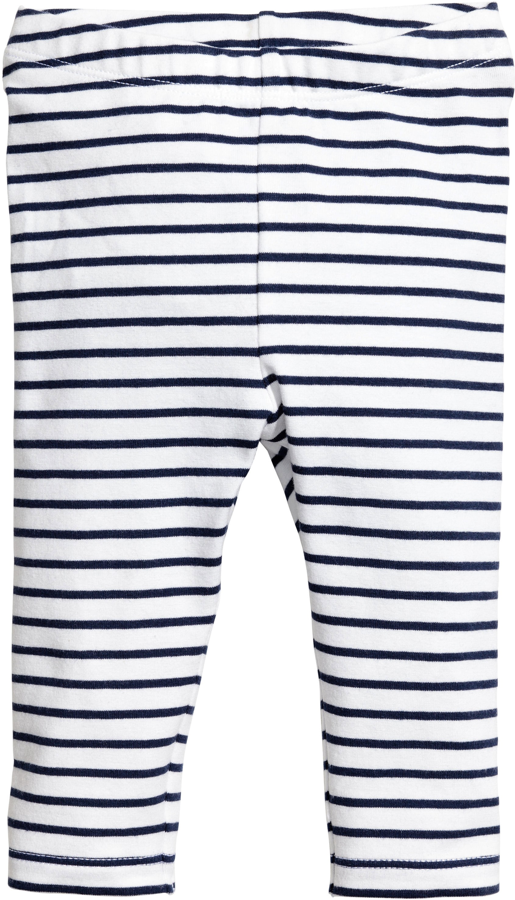 

Лосины H&M 666360 74 см Белые в полоску
