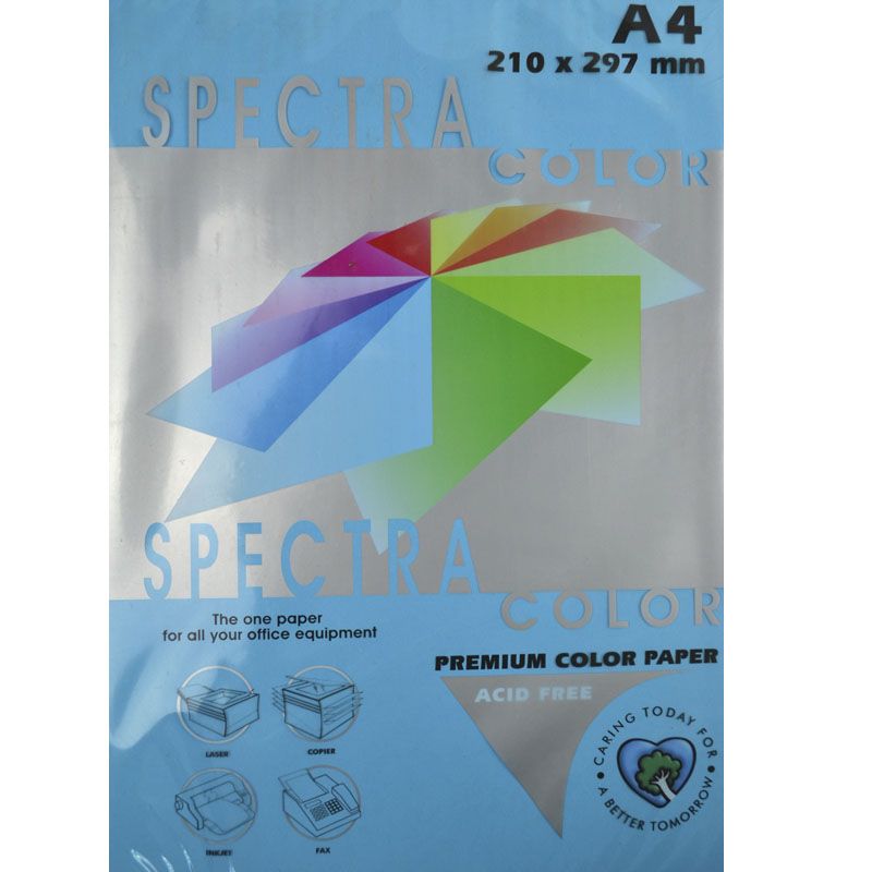 

Бумага офисная цветная Spektra Color А4 500 листов Светло-синяя